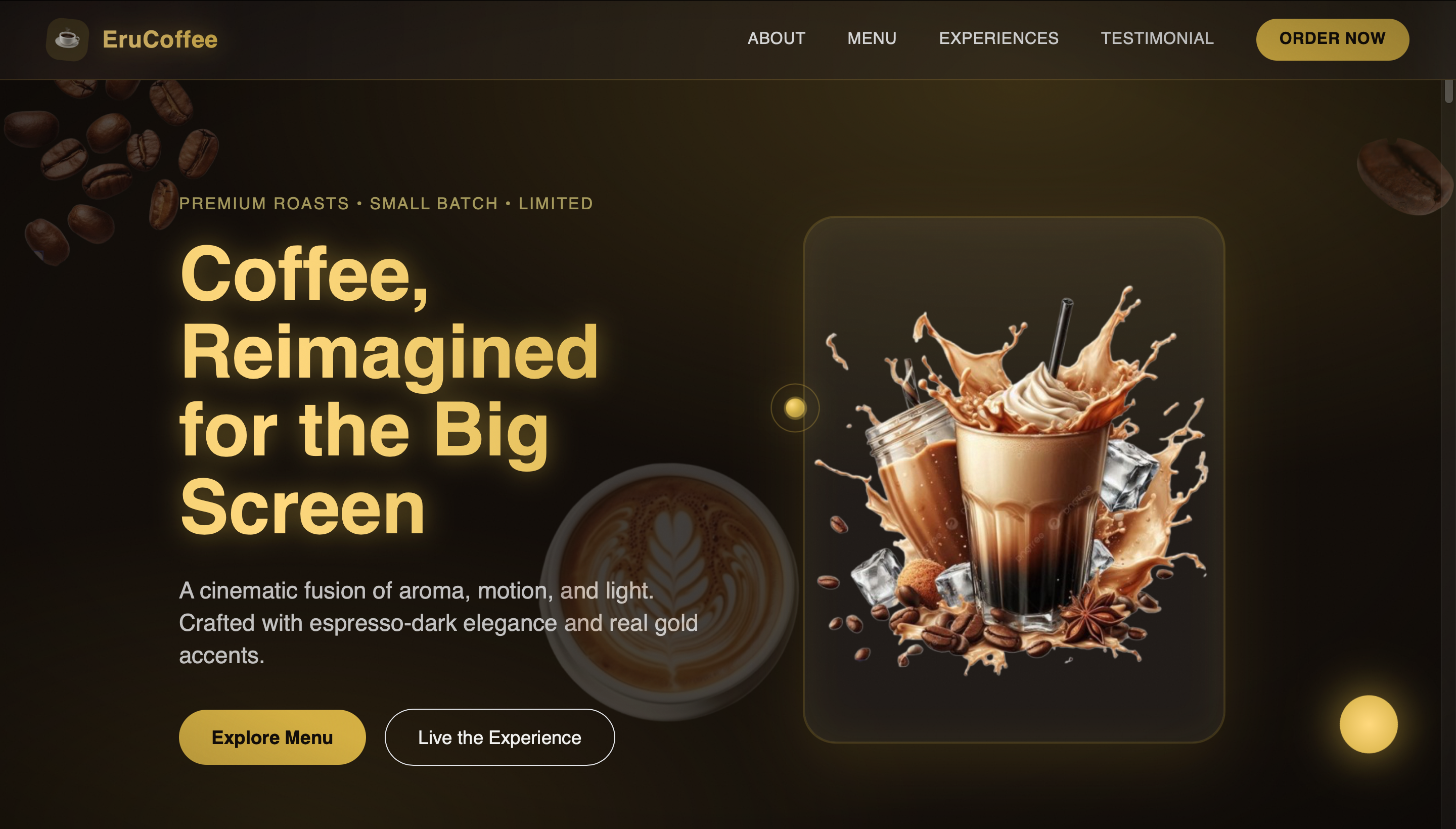 Coffee Website preview